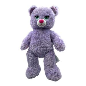 Build A Bear Anna Frozen Disney Plush Purple Sparkle Stuffed Animal Toy Princess